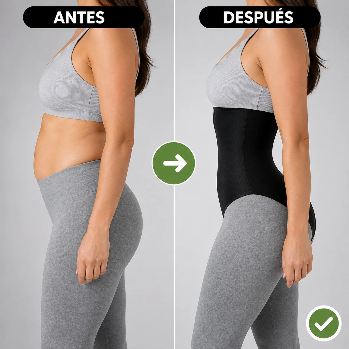 La faja moldeadora sin costuras que comprime tu cuerpo y define tu figura al instante.