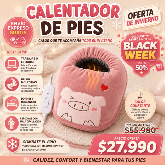 S - Calentador de pies - peluche